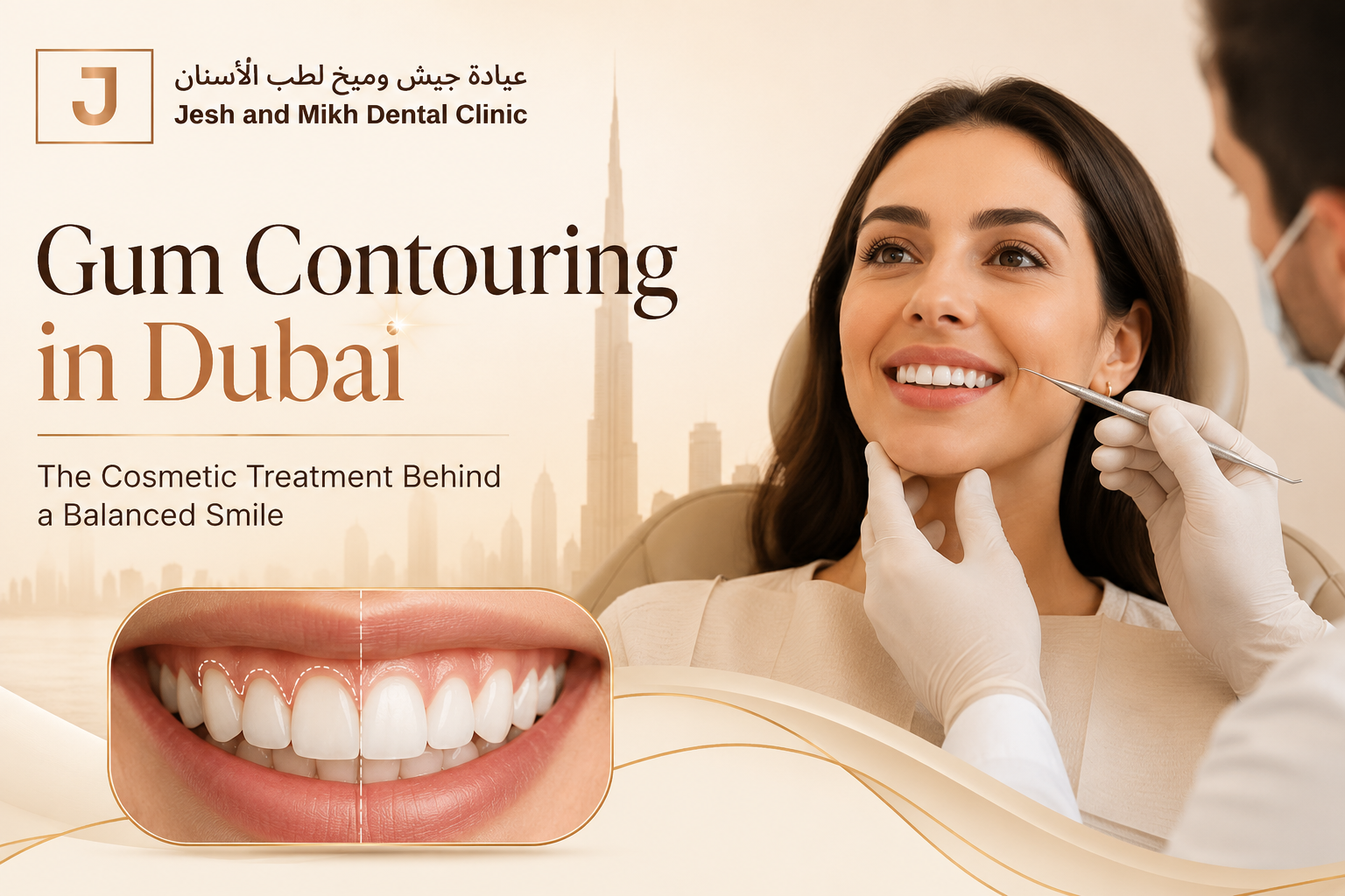 Gum Contouring in Dubai — The Cosmetic Treatment Behind a Balanced Smile