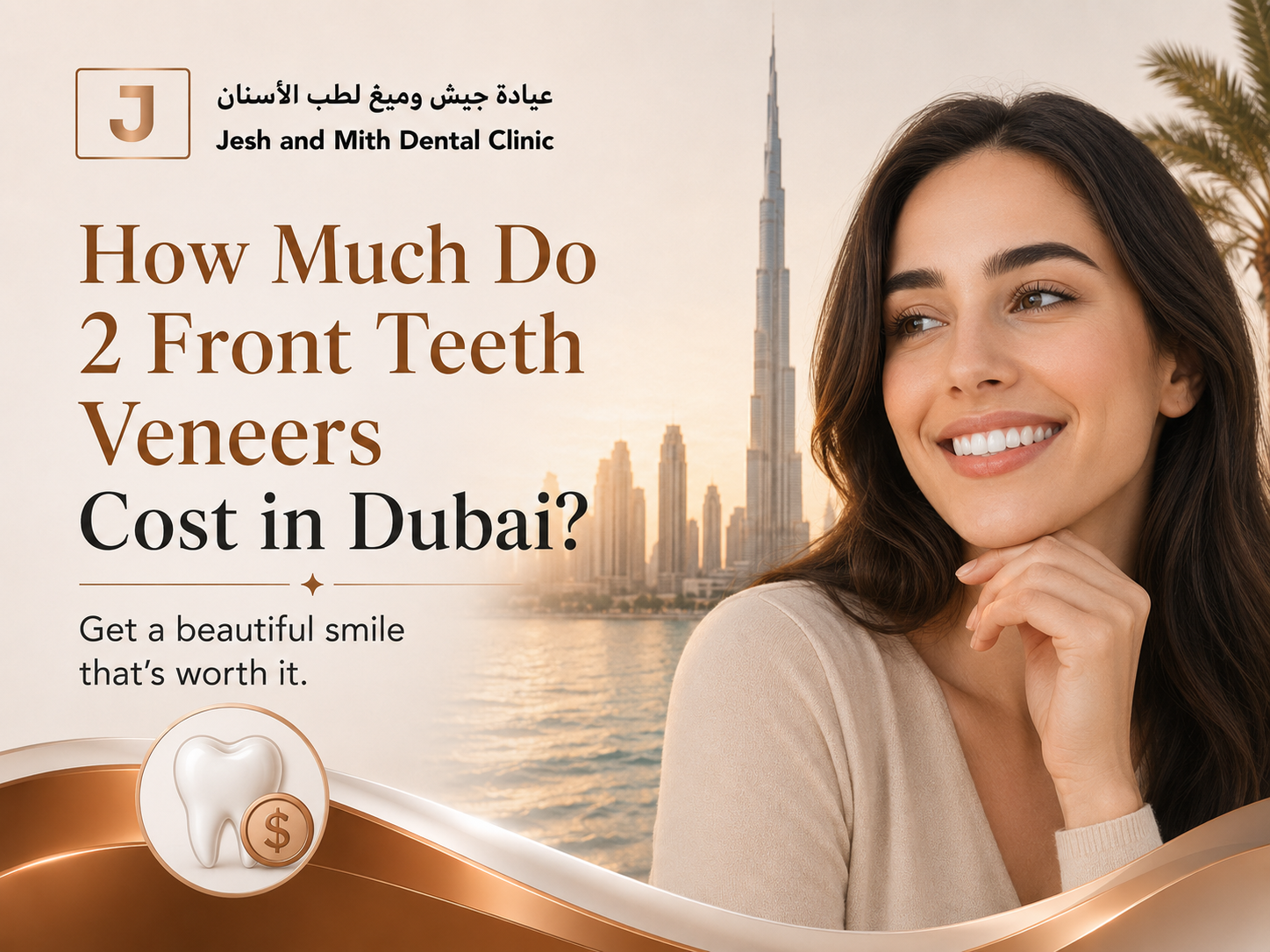 How Much Do 2 Front Teeth Veneers Cost in Dubai?
