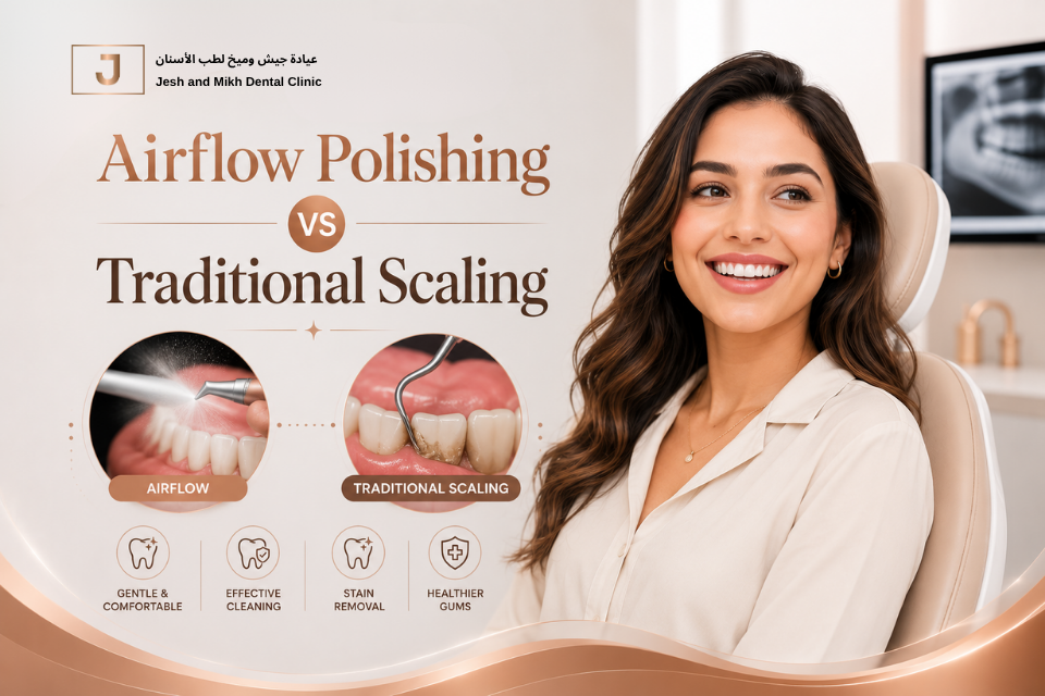 Airflow Polishing vs Traditional Scaling