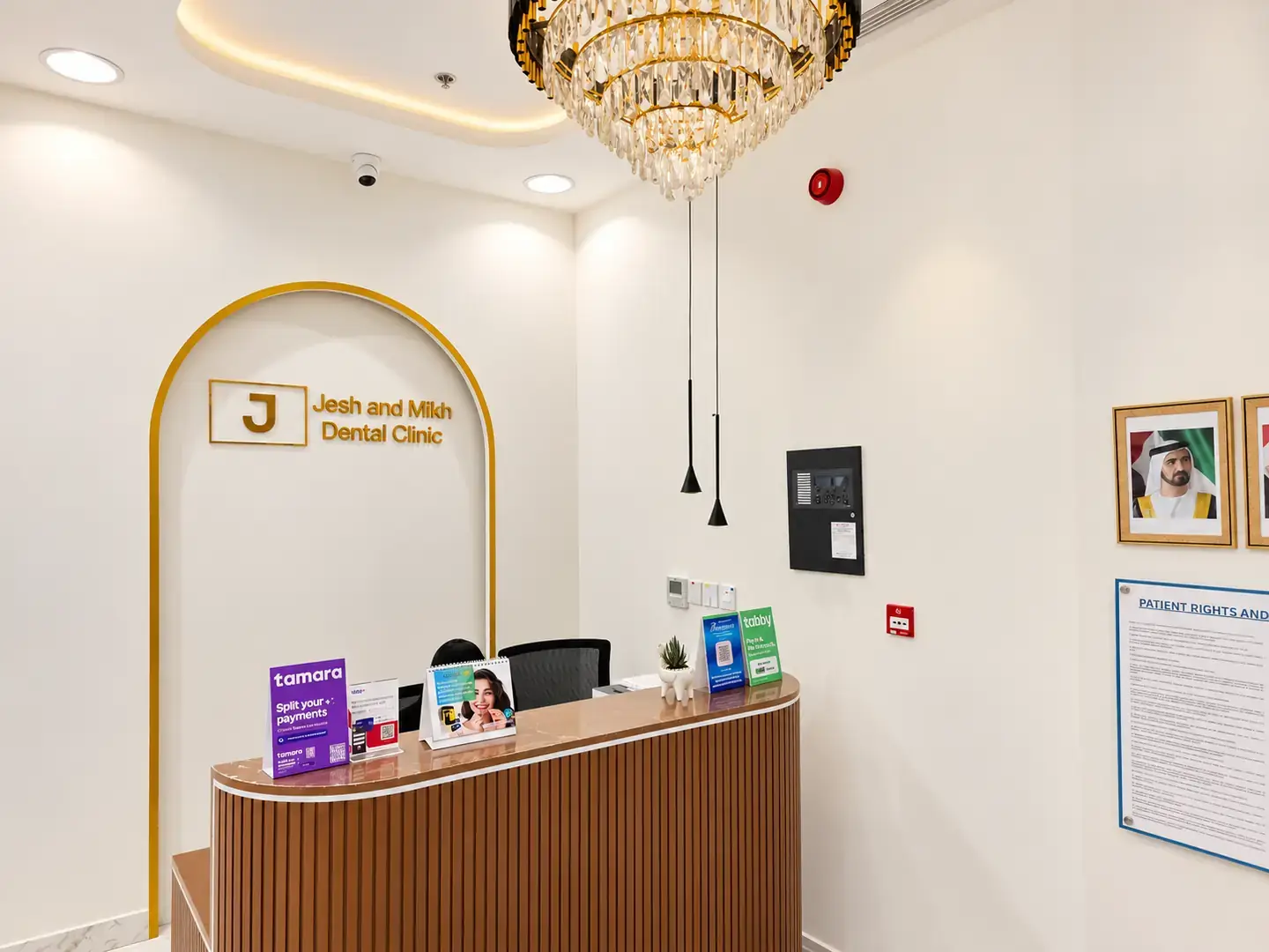 Reception & welcome at Jesh and Mikh Dental Clinic